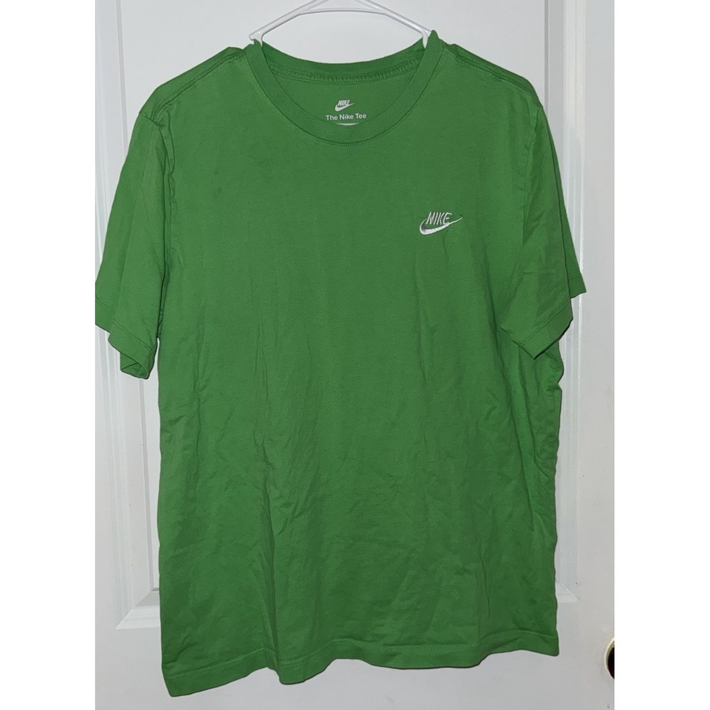 Nike‎ Men's T Shirt Bright Neon  Green Size Large